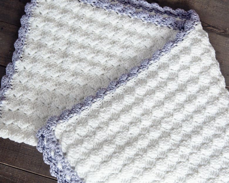 crochet shell stitch baby blanket