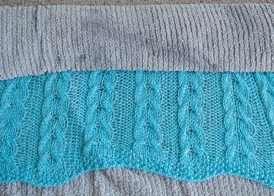 Blocking Knitting - Blanket