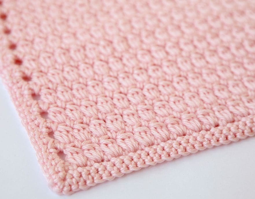 Cluster Stitch Crochet Baby Blanket