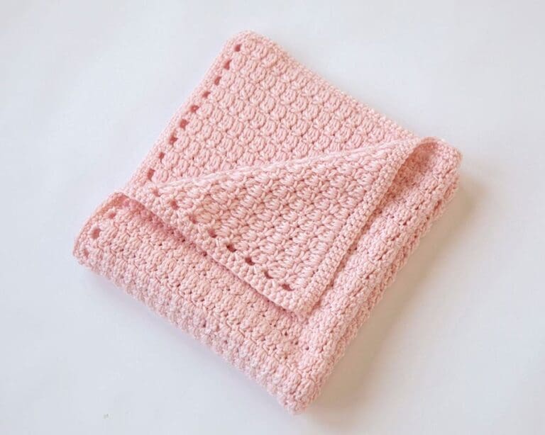 Cluster Stitch Crochet Baby Blanket Pattern