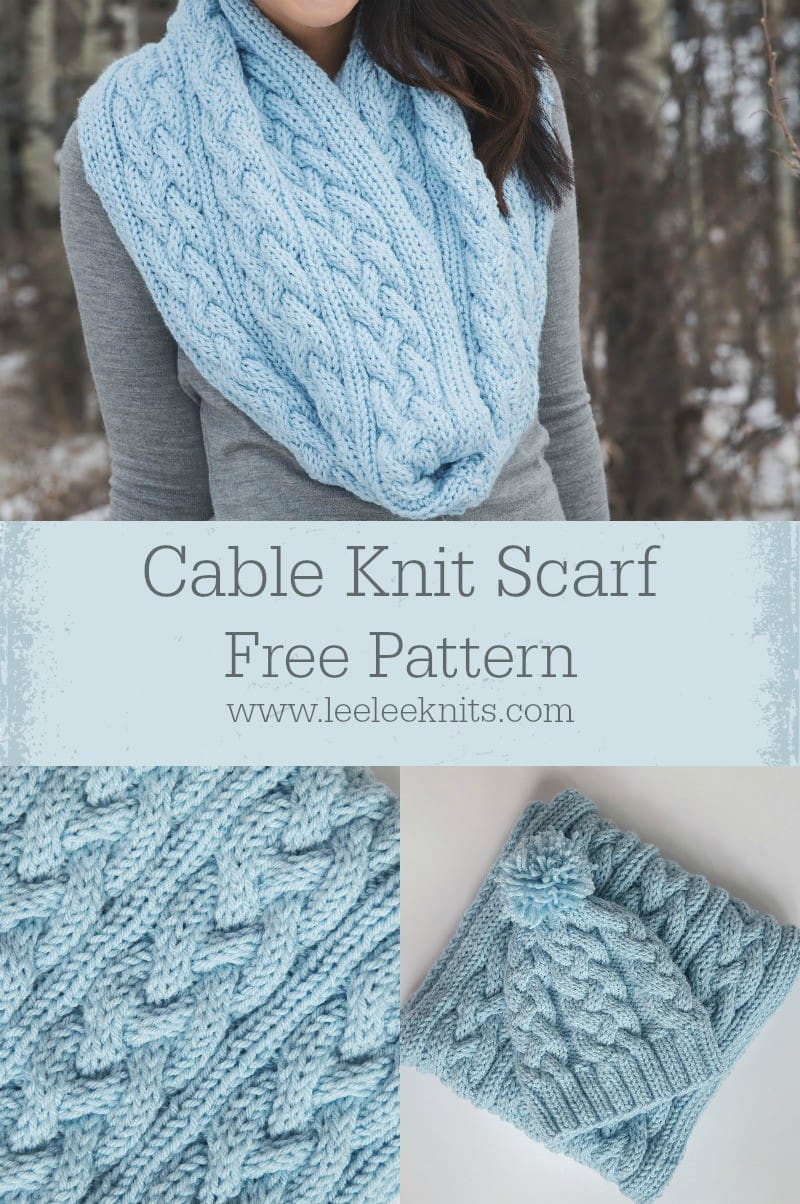 Free Cable Knit Scarf Pattern