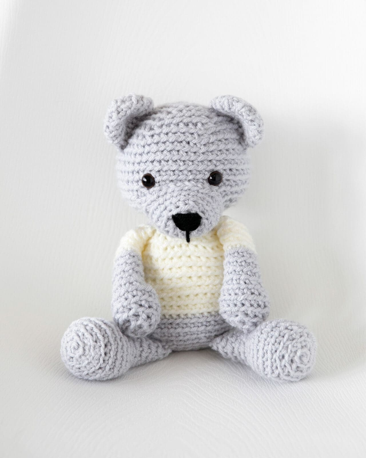 Crochet Teddy Bear Free Pattern front view