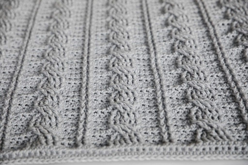 Cable Crochet Blanket