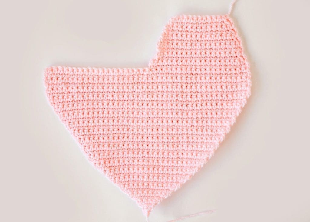 Heart Pillow Crochet Pattern