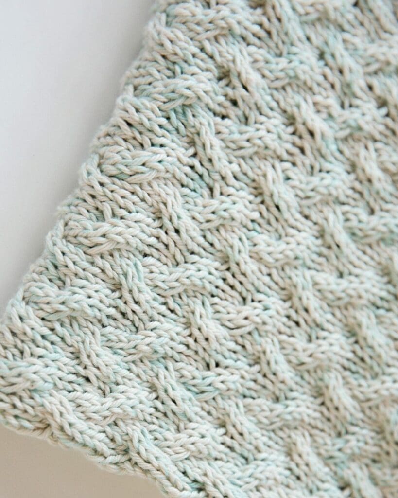 Knitted Newborn Baby Blanket