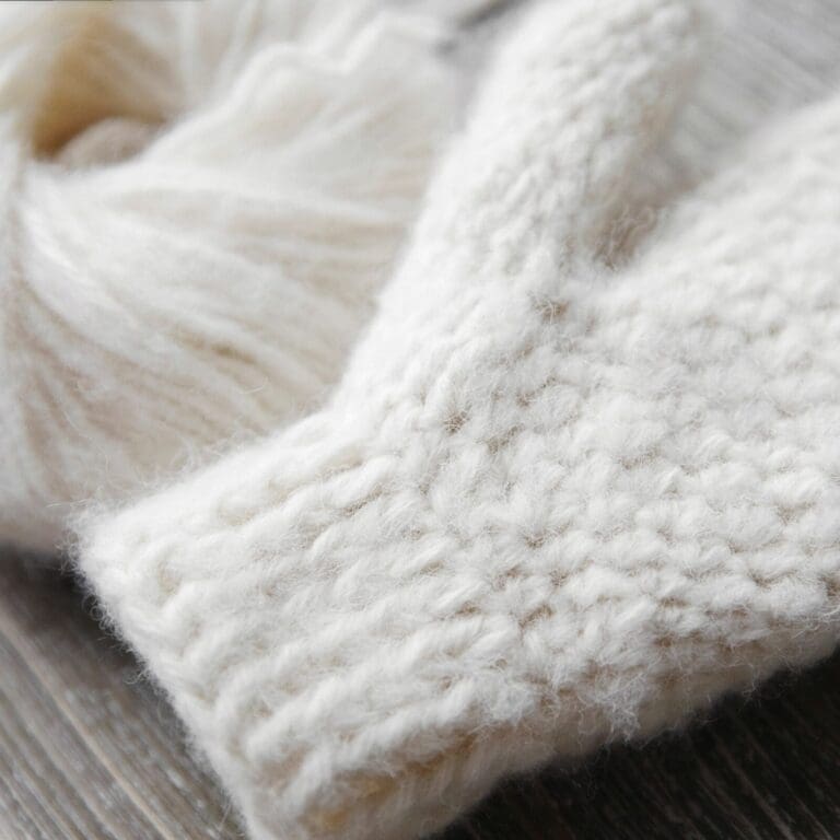 Fuzzy Warm Crochet Mittens