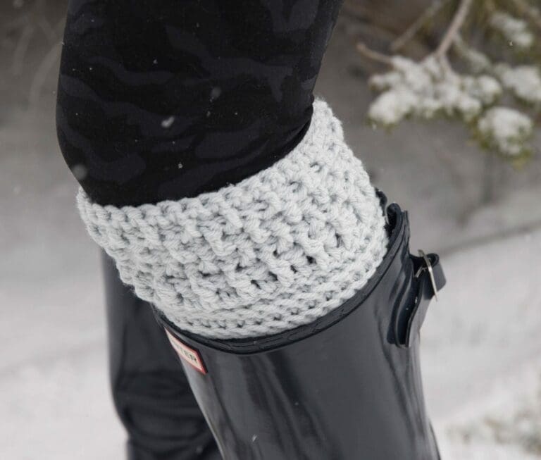 Modern Textured Boot Cuffs Crochet Pattern