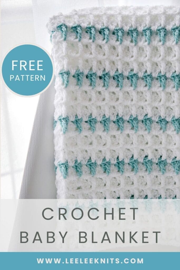 Two Colour Baby Blanket Crochet Pattern