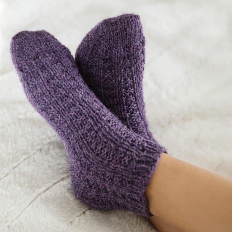 Toe Up Socks Knitting Pattern – Toasty Warm Autumn Socks