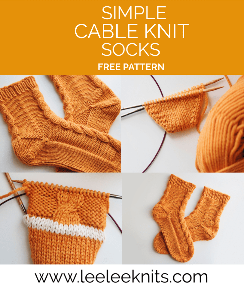 Cable Knit Socks Pattern