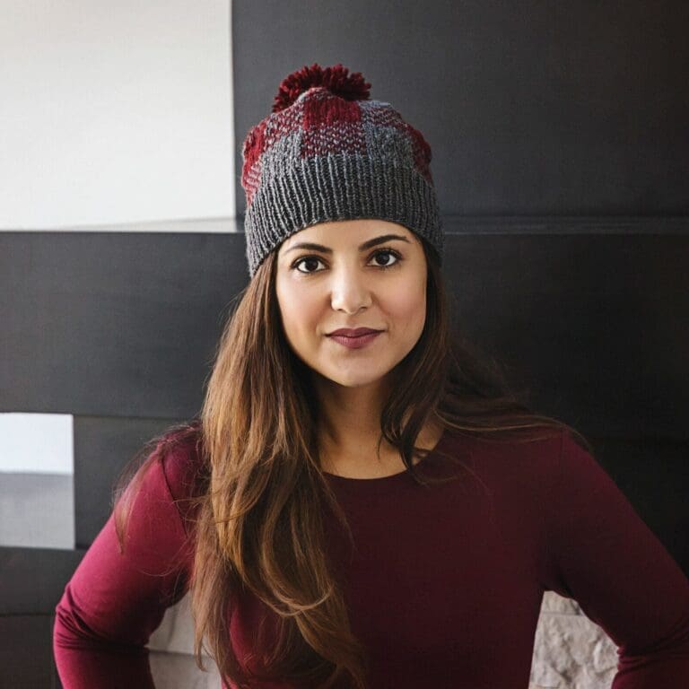 Buffalo Plaid Hat Knitting Pattern