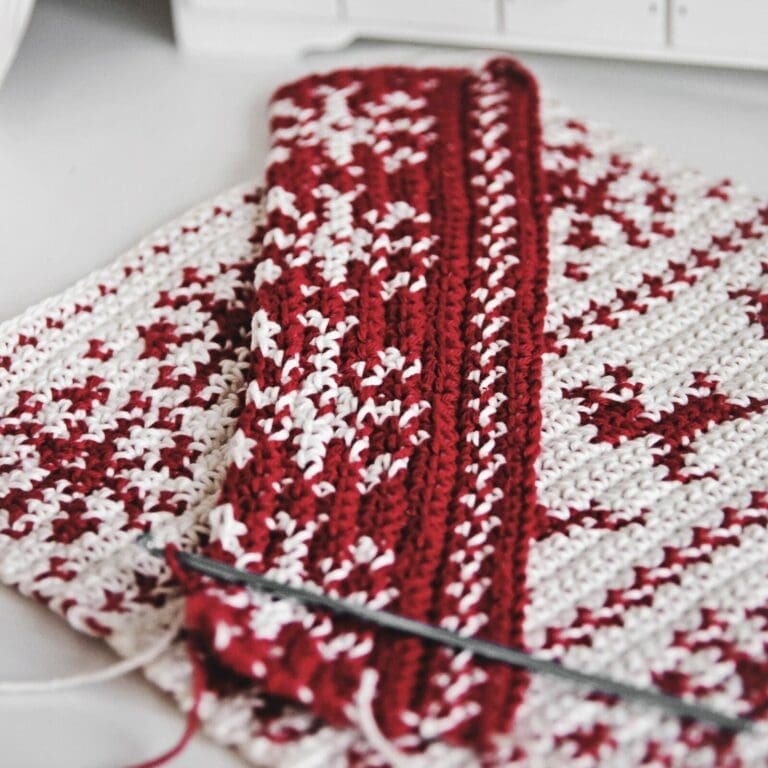 Crochet Reindeer and Snowflake Towels