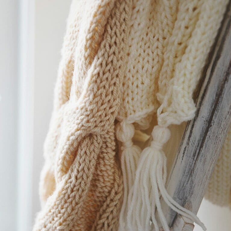 Free Cable Knit Blanket Pattern