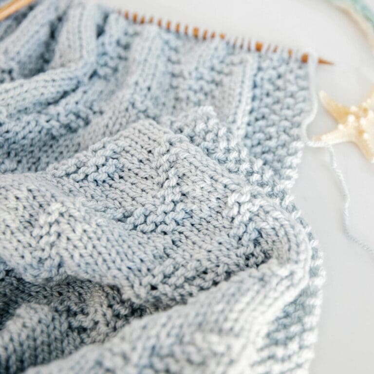 Free Knitting Pattern for Baby Blanket Beginners will Love!