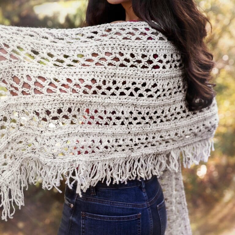 Crochet Wrap Pattern – The Bonfire Shawl