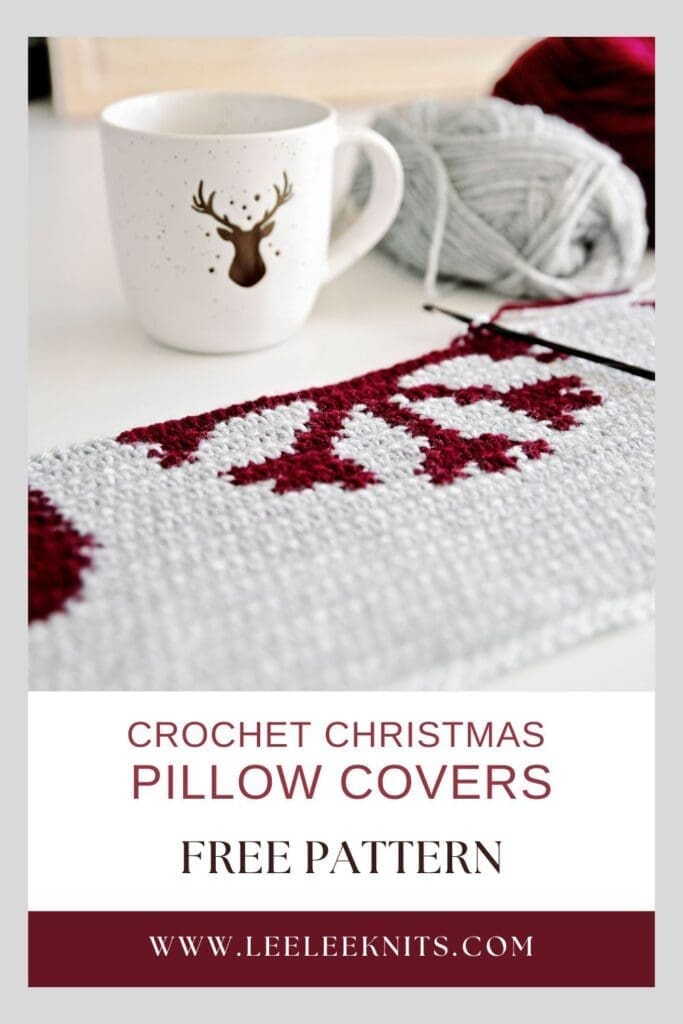 Christmas Crochet Pillow Covers