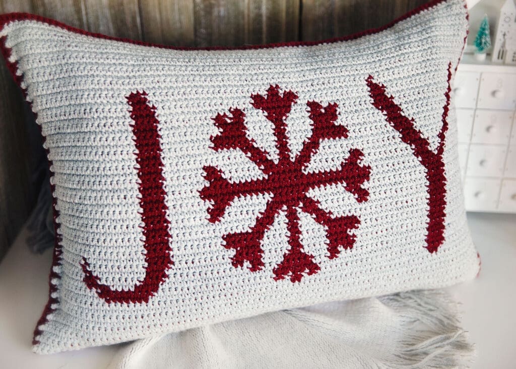 Christmas Crochet Pillow