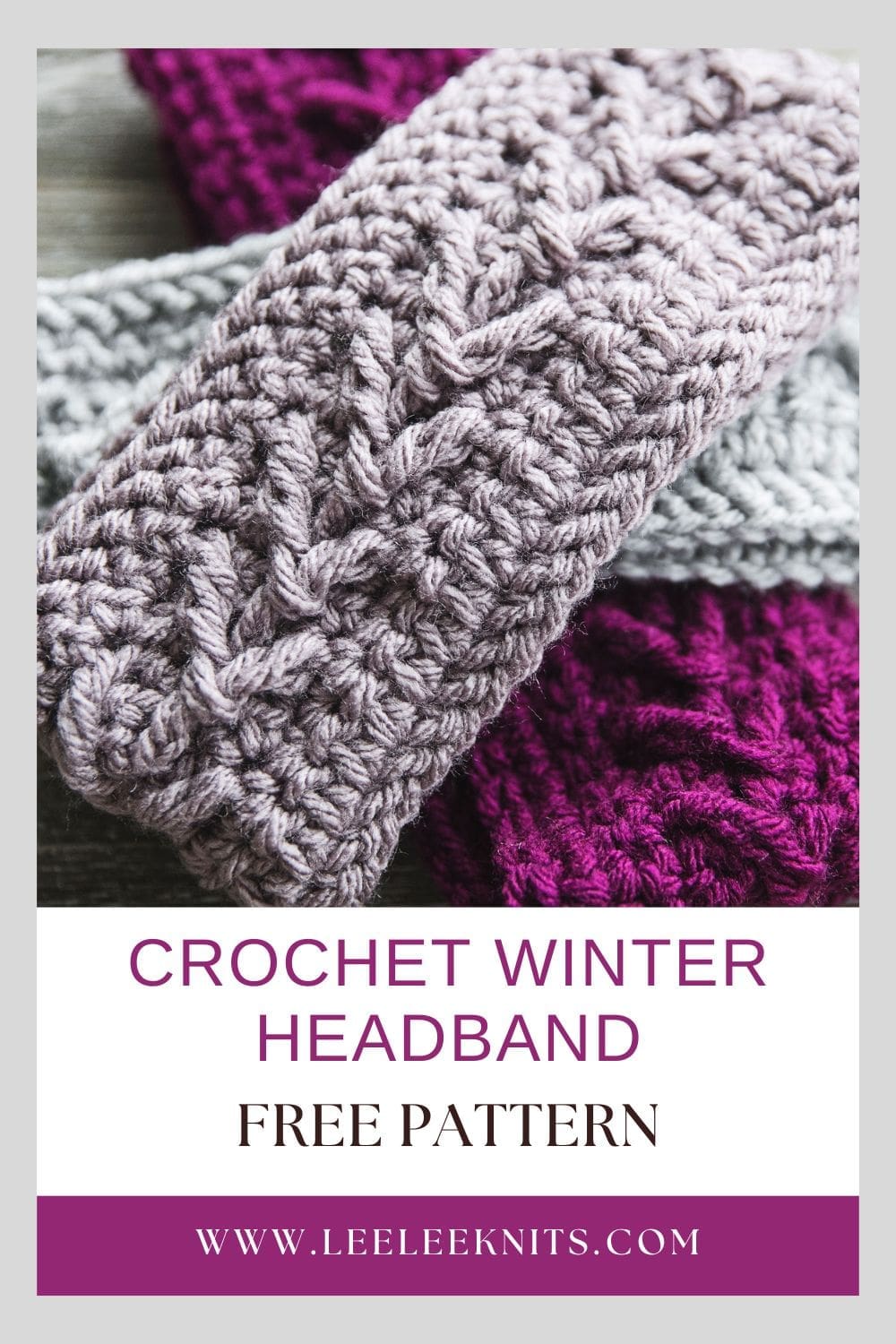 Winter Crochet Headband Ear Warmer Pattern