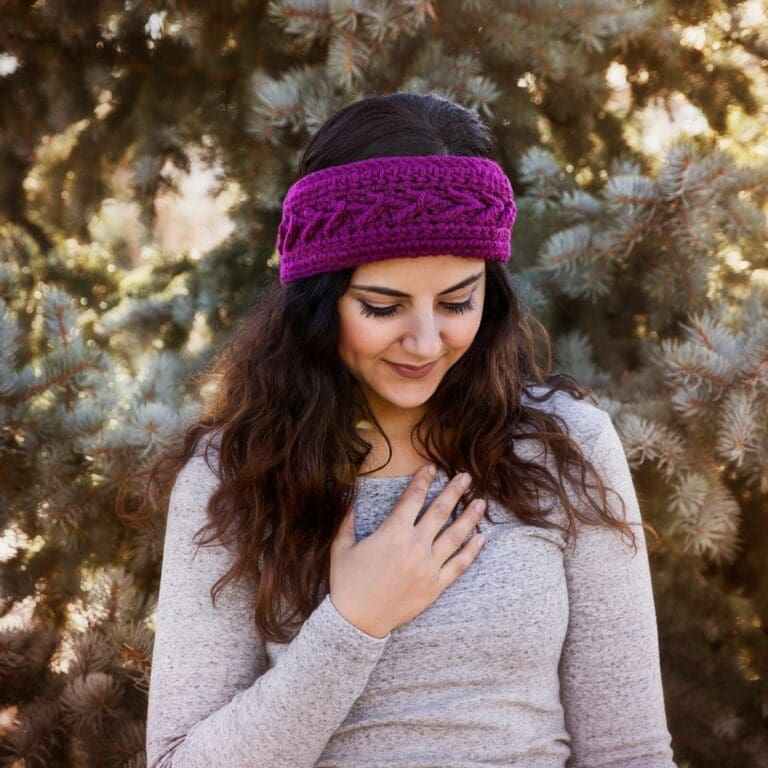 Winter Crochet Headband Ear Warmer Pattern