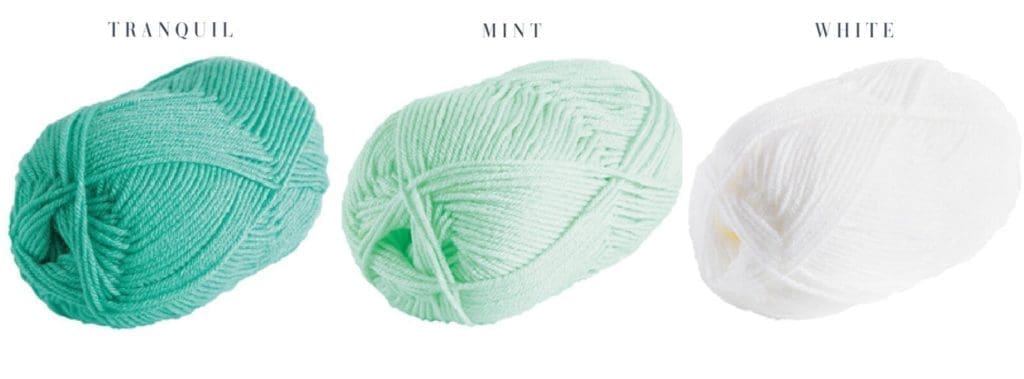 Color Combinations for Knit Blanket Minty Green