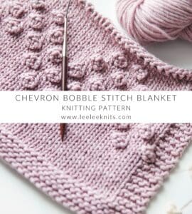 Bobble Stitch Knit Blanket