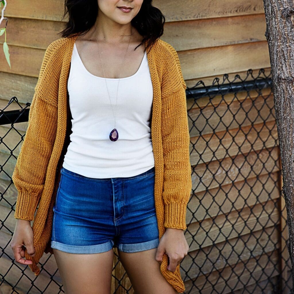 Front View of Cardigan