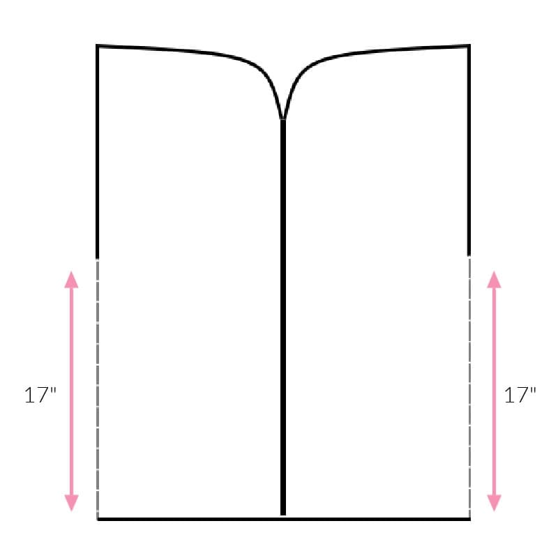 Assembly diagram for swimsuit cover up