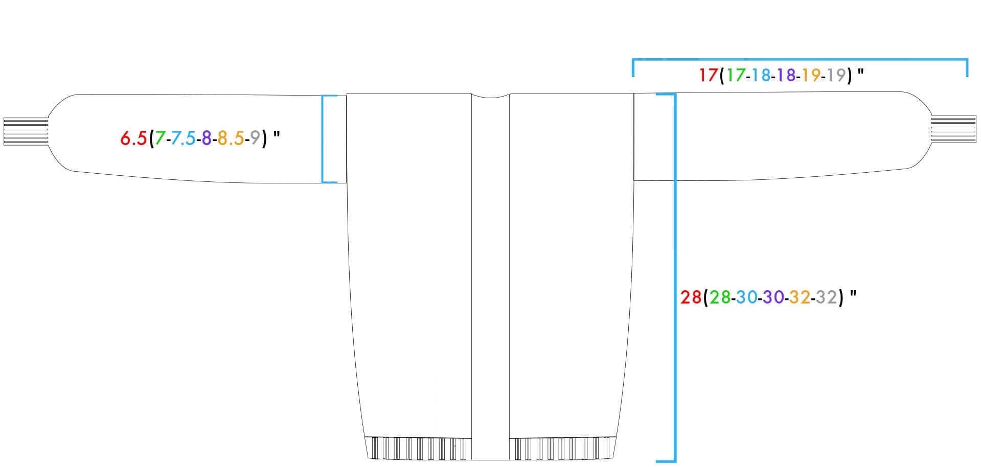 Cardigan Knitting Pattern Measurements