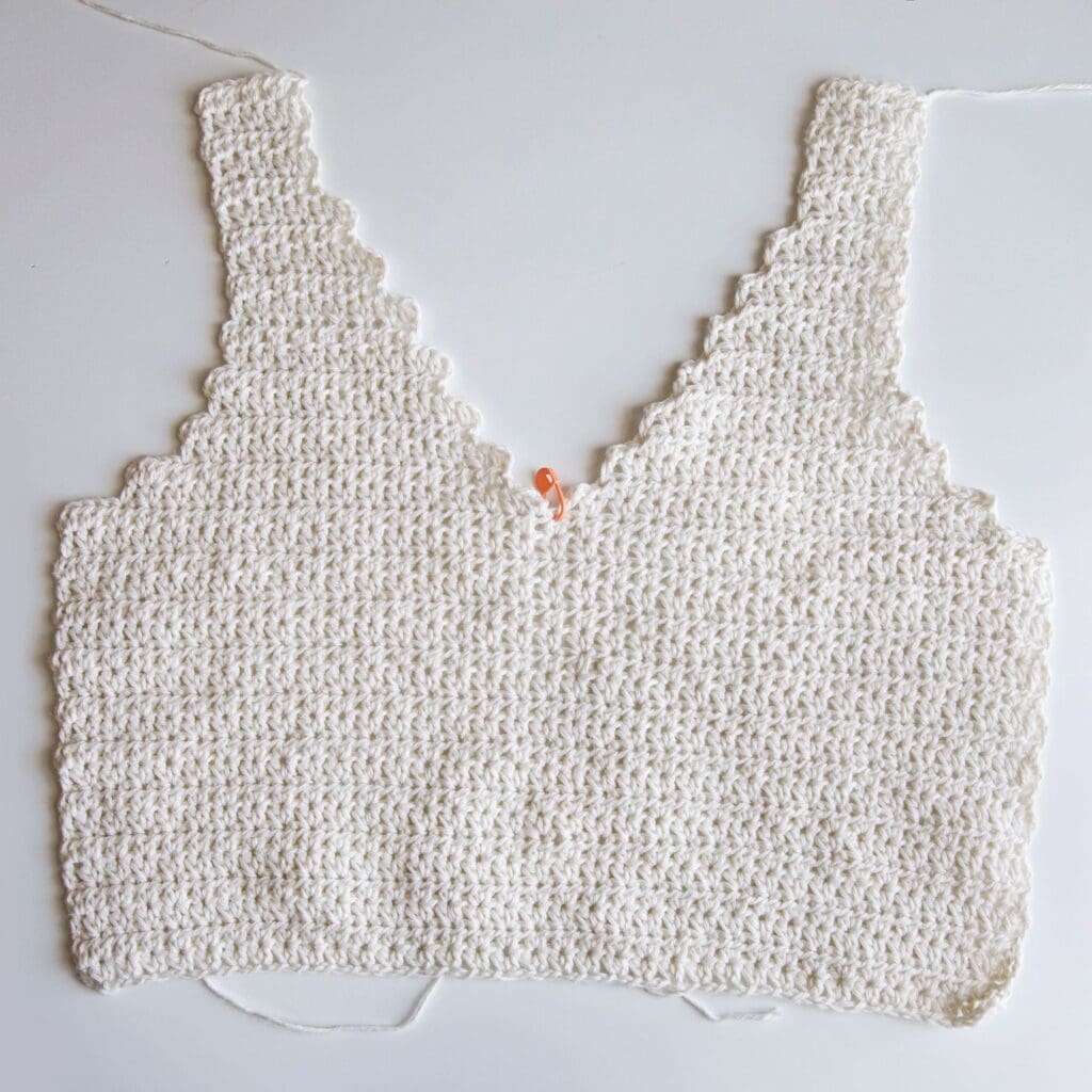 Front Panel Free Crochet Crop Top Pattern