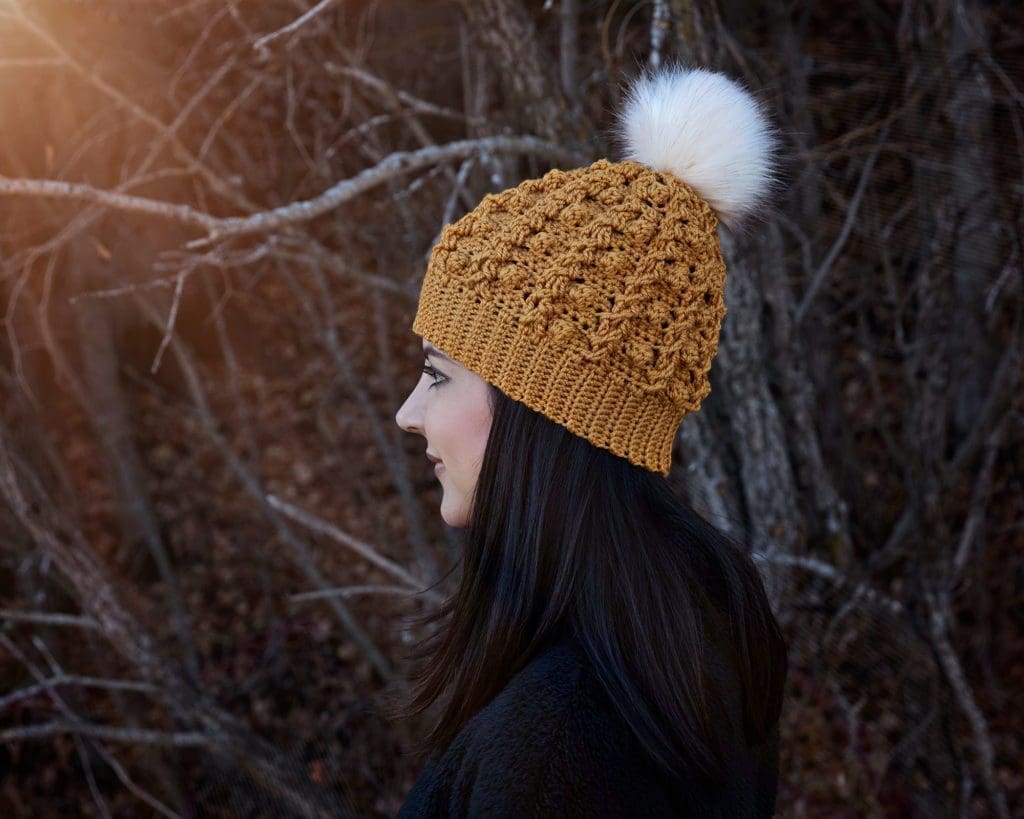 Crochet Hat Pattern side view