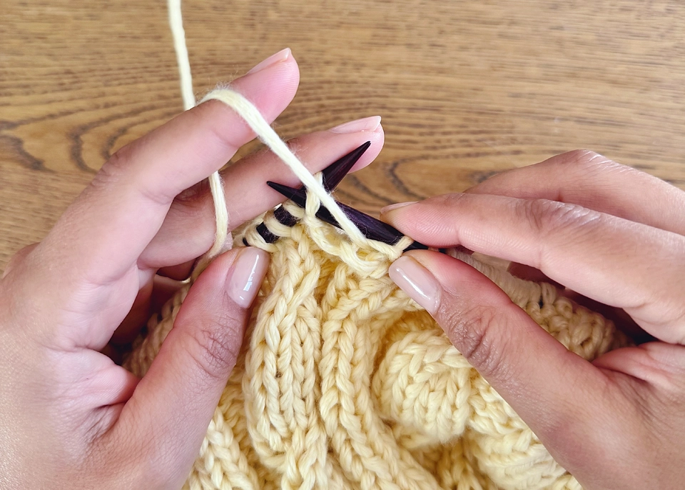 how to purl continental