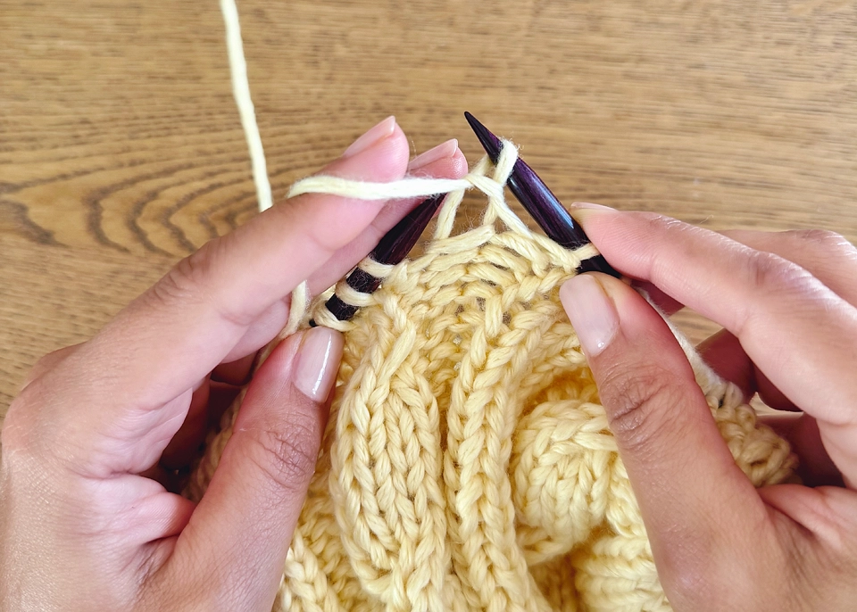 how to purl continental