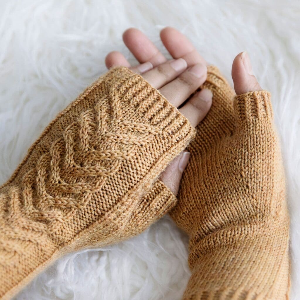 free fingerless mittens knitting pattern