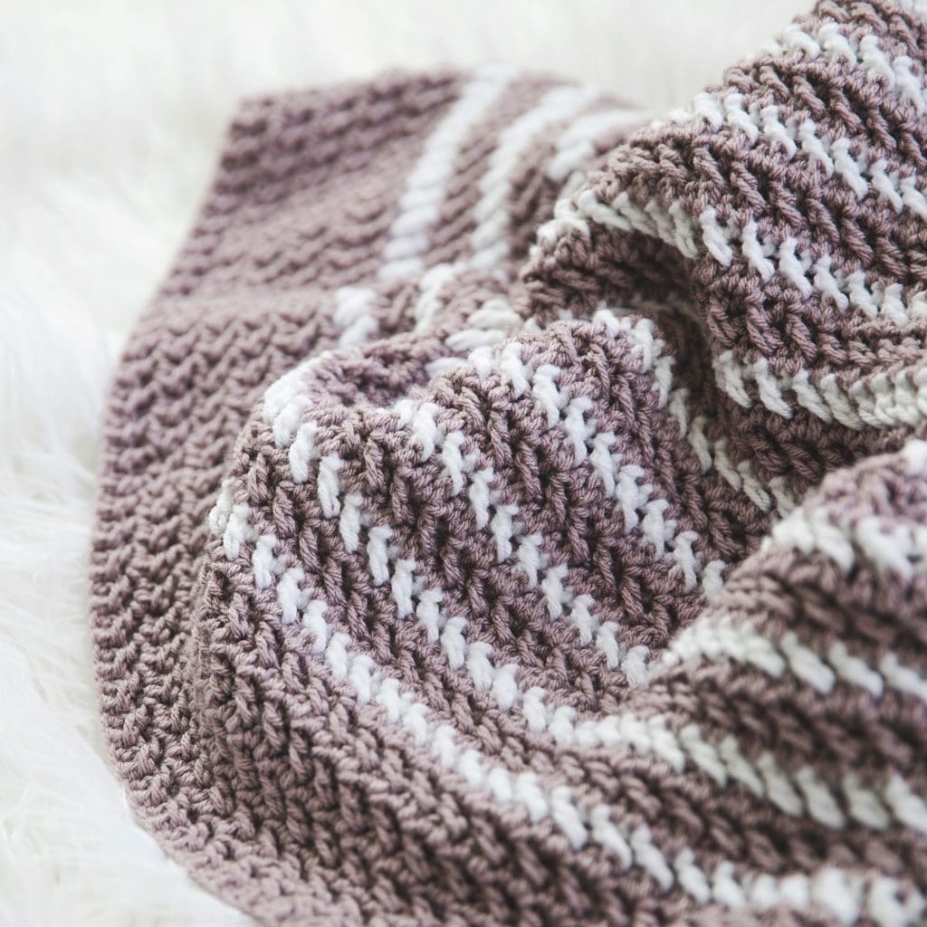 Easy Crochet Blanket Pattern top view