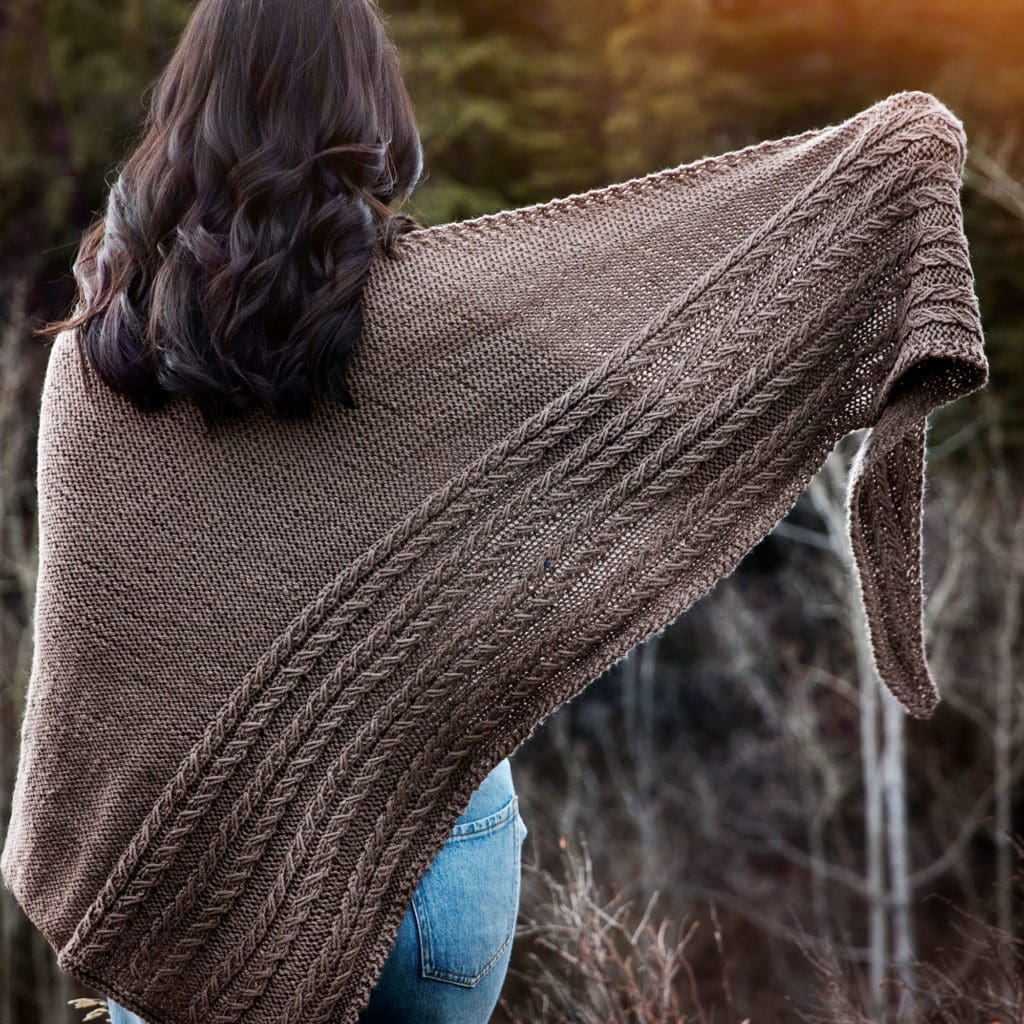 Triangle Shawl Knitting Pattern