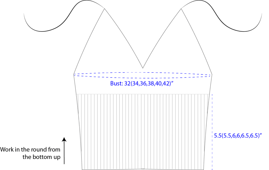 Knit Tank Top Pattern chart