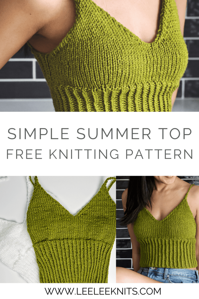 Knit Tank Top Pattern Pin