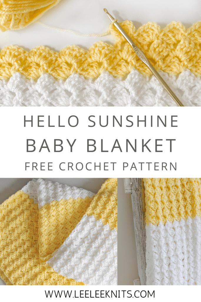 Crochet baby blanket with cotton yarn sale