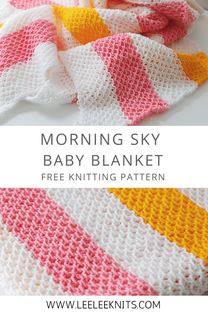 Easy striped knit blanket pattern sale