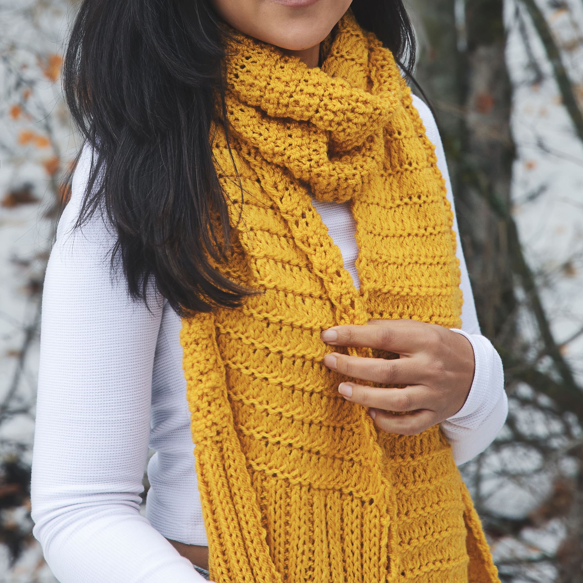 October Knit Scarf Pattern Leelee Knits