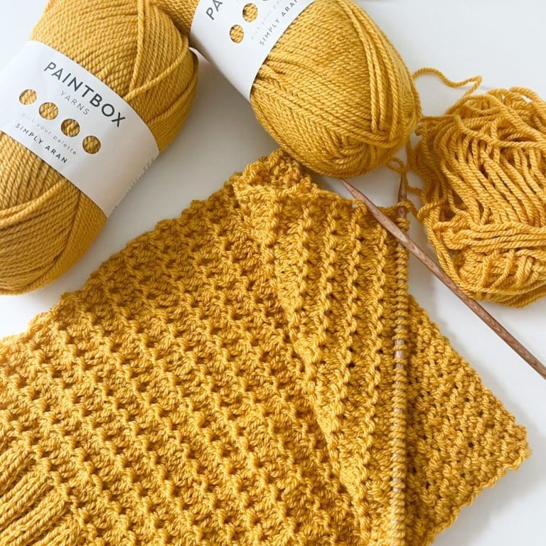 October Knit Scarf Pattern