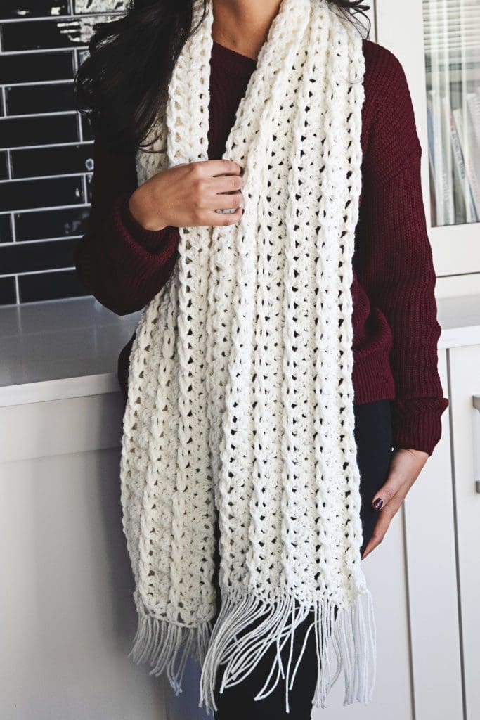 Crochet Winter Scarf Pattern - Leelee Knits