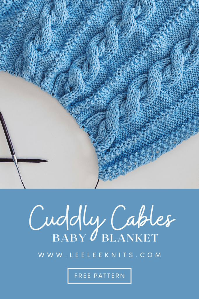 Cuddly Cable Knit Baby Blanket Pattern Leelee Knits