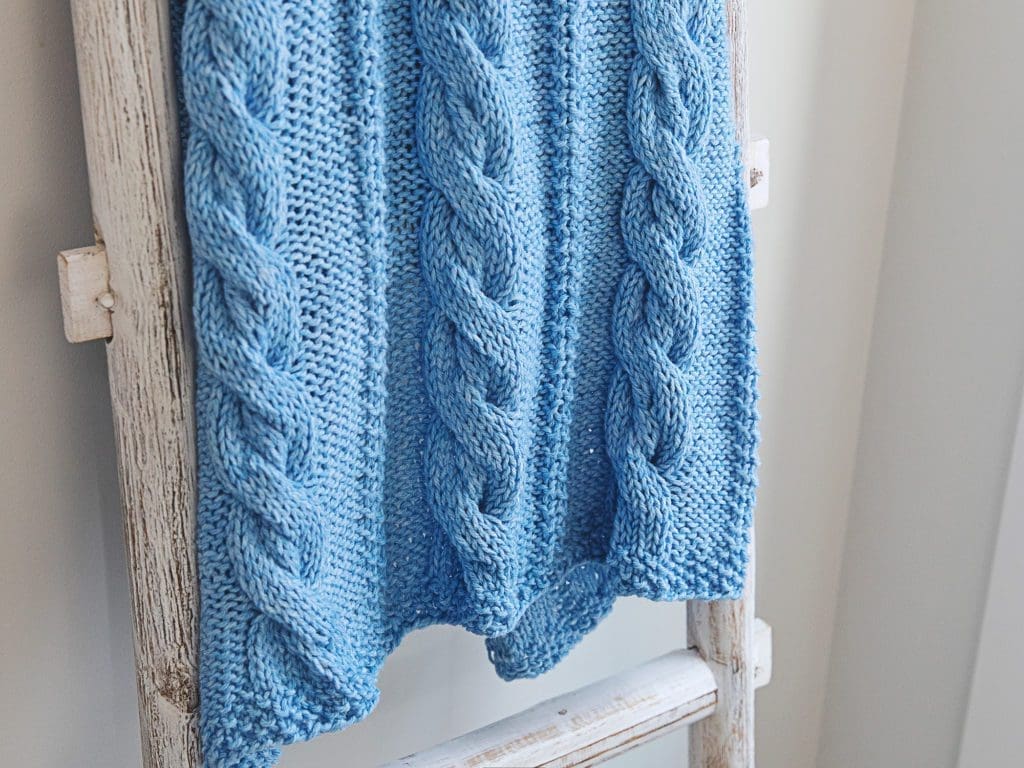 Cable Knit Baby Blanket Pattern