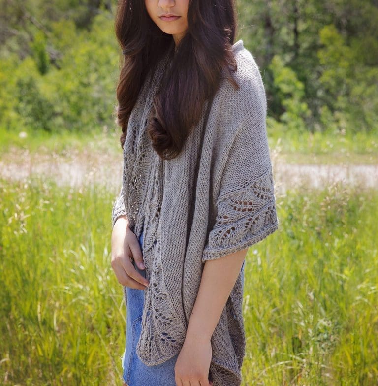 Lace Edge Knit Shawl – Free Pattern