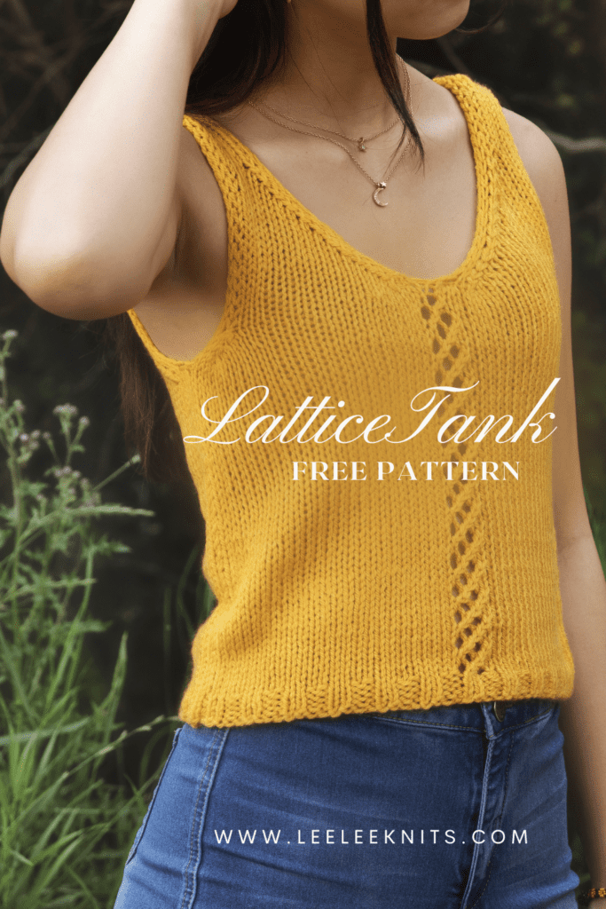 Tank top knitting pattern