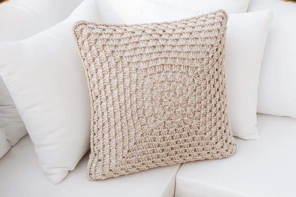 Boho Throw Pillow Crochet Pattern 