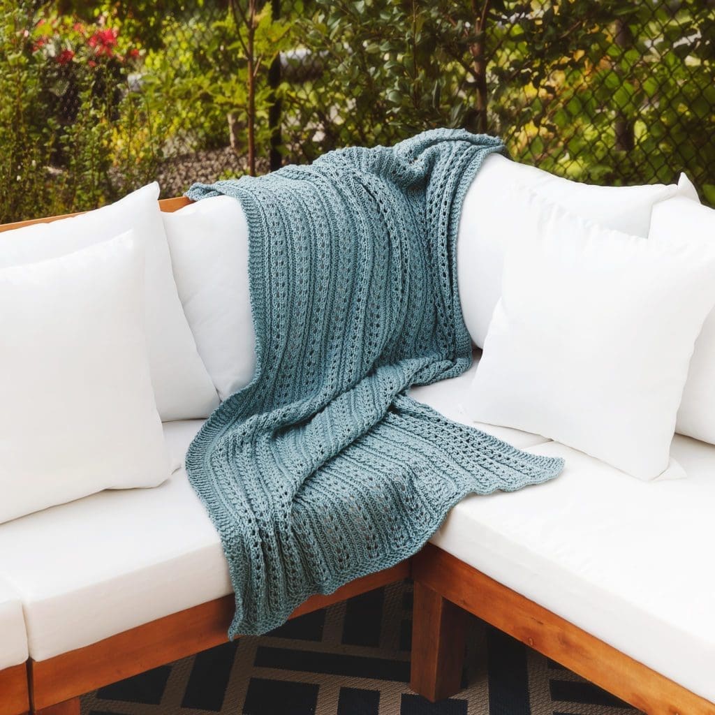 Summer Knit Throw - Free Pattern