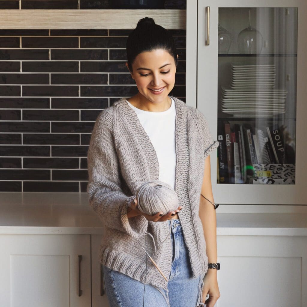 Easy Cardigan Knitting Pattern 