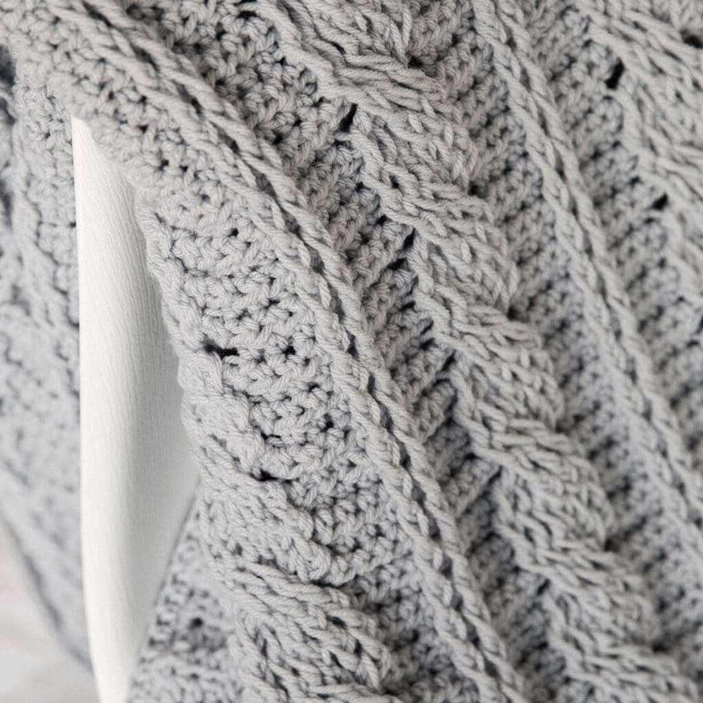 Cabled Crochet Blanket Pattern